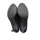 Tommy Hilfiger  Kaprice Women Almond Toe Leather Black Heels Size Photo 3