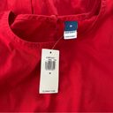 Old Navy NWT,  Red Colorblock Puff Short Sleeve Boho Cotton Midi Dress, Sz M Photo 11