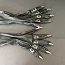 Majesty Black Metal Nails Leather Opera Gloves Photo 1