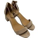 Comfortview Beige Tan Nude Strap Chunky Low Heel Open Toe Photo 0