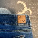 American Eagle  stretch slim boot cut jeans. Excellent condition. Distressed. Photo 5