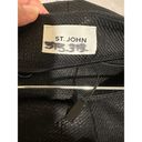 St. John  Knit Women's Metallic Twill Black Pants Size 14 NWT Classic Dress Pant Photo 5