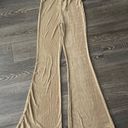 Say Anything NWT boutique  gold high waisted flare knit pants Photo 10