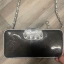 Big Buddha Crossbody, silver and black, comes  with 3 straps, has some wear see flaws in pics Photo 3