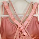 Victoria Sport So Strappy Pink Glitter Shimmer Racerback Wireless Sports Bra Photo 8