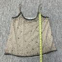 Joie  gold beige sequin tank top size XWS NWOT Photo 7