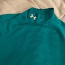 Under Armour Teal Turtleneck Long Sleeve Shirt Small Photo 2