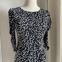 Rebecca Taylor Floral Daisy Ruched Jersey Midi Dress Photo 4