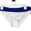 Tommy Bahama  Bikini Swim Bottom Hipster Wide Band White Blue Size Small New Photo 0