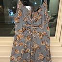 Three Hearts Dusty Blue Floral Dress Photo 0