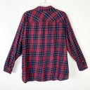 Dress Barn DB Bressbarn Black & Red Plaid Long Sleeve Button Up Shirt Size 2X Photo 1