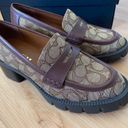 Coach  Women Sig C Colleen Loafer In Signature Jacquard CC949 Size 6.5 Photo 7