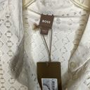 Hugo Boss  BATISY LACE BUTTON-FRONT SHIRT IN SOFT CREAM Photo 7