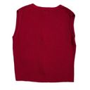 INC Vintage  petite red three pocket vest Photo 3