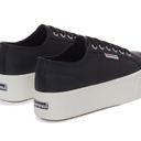 Superga Leather Black Platform Sneakers Photo 1