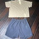 Los Angeles Apparel Crewneck tee shirt & drawstring waist shorts  basic casual Photo 0