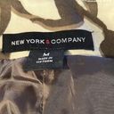 New York & Co. 5 for $25| NY Company Size M Floral Jacket Brown 3/4 sleeve Button Snap NWT Photo 4