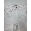 Good American * Good Legs Crop Jeans Size 2/26 White Stretch Casual Tulip Raw Hem Photo 3