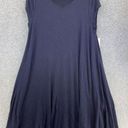 Karen Kane  Women's Shift Dress Solid Blue Scoop Neck Size Medium Relaxed USA Photo 0