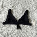 Good American  WOMEN’S SEXY BOOST BIKINI TOP IN BLACK SIZE 1 Photo 1