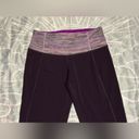 Lululemon EUC  Space Dye Camo Tender Violet Gather & Crow Crop II size 4 Photo 1