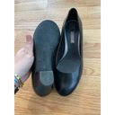 Ecco ‎ Size 37 (6-6.5) Black Leather Pumps Photo 4