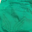 Armani Exchange  Green Denim Cuffed Shorts Photo 5