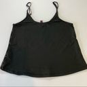 Material Girl  Sequin Camisole Cami Black Matte Tank Top Sz Small Y2K Cropped Photo 6