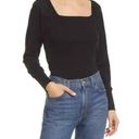 Treasure & Bond NWT  Square Neck Top In Black Size Medium Photo 0