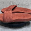 Seychelles  Woman's Orange Suede Slide Sandal Size 6 Photo 1