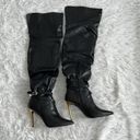 Shoedazzle  Women’s Marcey Heeled Tall Boot in black size 9 Photo 3