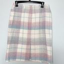 American Vintage Vintage Plaid Skirt Pastel Pencil Skirt Photo 4