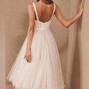 BHLDN By Watters  Lynette Gown | Pearl Corset Midi Dress | Bridal or Wedding Photo 2