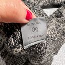 360 Cashmere  Grey Black Marled Crewneck Cashmere & Wool Sweater Size Medium EUC Photo 4