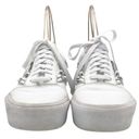 Vans  Chain Old Skool Platform Sneaker White Leather Skate Shoe Women’s Size 9 Photo 4