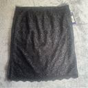 Apt. 9  Black Floral Crochet Skirt Photo 3