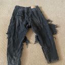 One Teaspoon  Black Destroyed Jeans Size 24 Bin 95 Photo 5