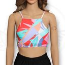 Raisin's  Kaori Multicolor High Square Neck Bikini Top with Strappy Back Size XS Photo 0