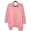 Universal Threads Universal Thread Cable Knit Open Front Cardigan Sweater Blush Size Small Photo 1