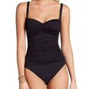 La Blanca  BY ROD BEATTIE Island Goddess Sweetheart One Piece Black Swimsuit Bath Photo 0