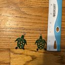 Turtle earrings Green Photo 1