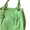 DKNY  Pistachio Green Pebble Leather Satchel Bag Photo 4