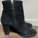 Polo  Ralph Lauren Ankle Booties Suede Boots Fringe Leather Black Western 9 Photo 1