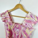 Hill House NWT  The Paz Top Linen in Candy Kaleidoscope Photo 2