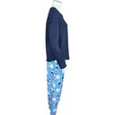 Cuddl Duds  Fleecewear with Stretch Pajama Set Navy/PolarBear Medium Photo 2