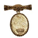 ma*rs Avon Honor Society  Albee Cameo Dangle Gold Tone Brooch Vintage 1996-97 Photo 3