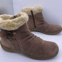 Baretraps faux fur leather tan winter ankle boots women Size 8 1/2 Photo 9