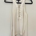 BCBGMAXAZRIA  Lace Up Tank Top Sleeveless Blouse Size XXS Photo 4