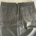 CAbi  Fleather Faux Vegan Leather Pencil Skirt in Black Size 6 #509 Photo 4