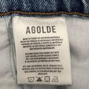 AGOLDE  90's Denim Mini Skirt High Waisted Blue Wash Women’s Size 24 Photo 8